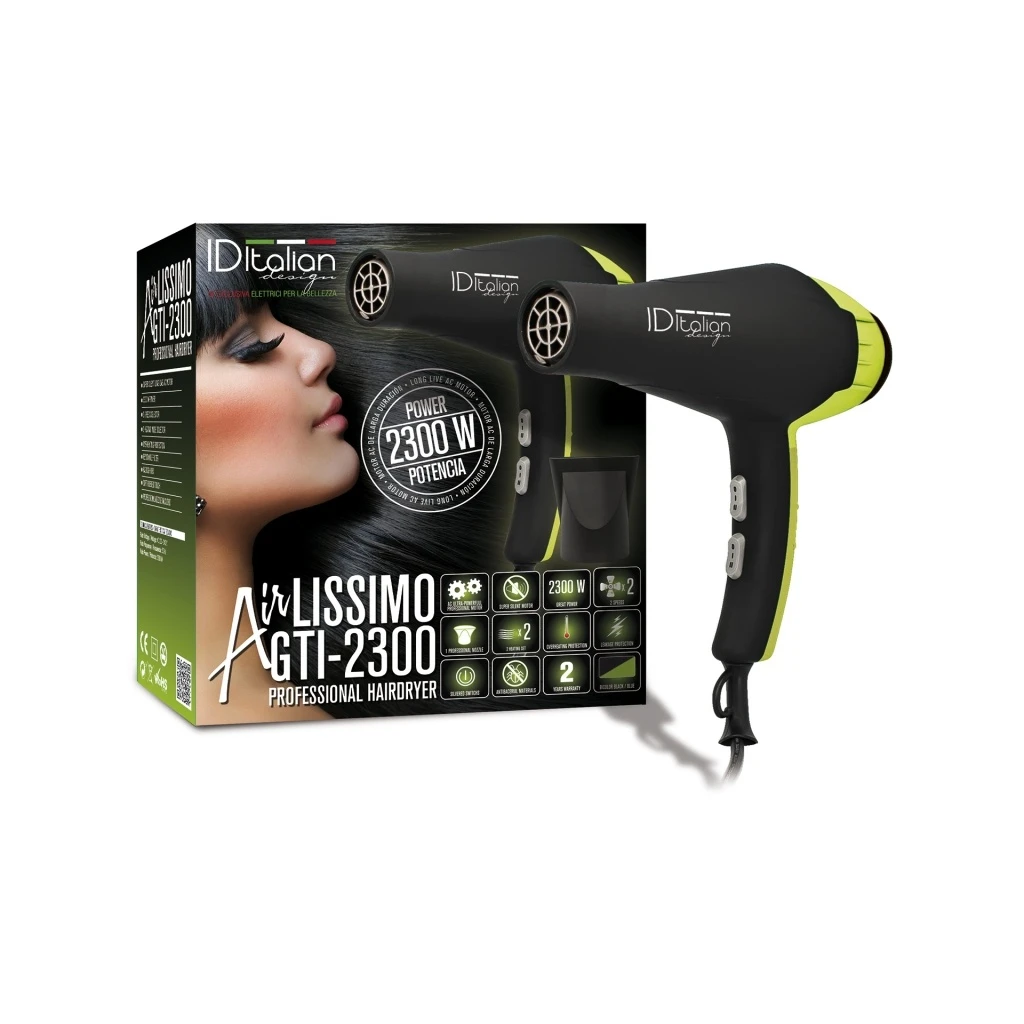 Secador GTI 2300 Airlissimo Verde-Blanco ID Italian Design