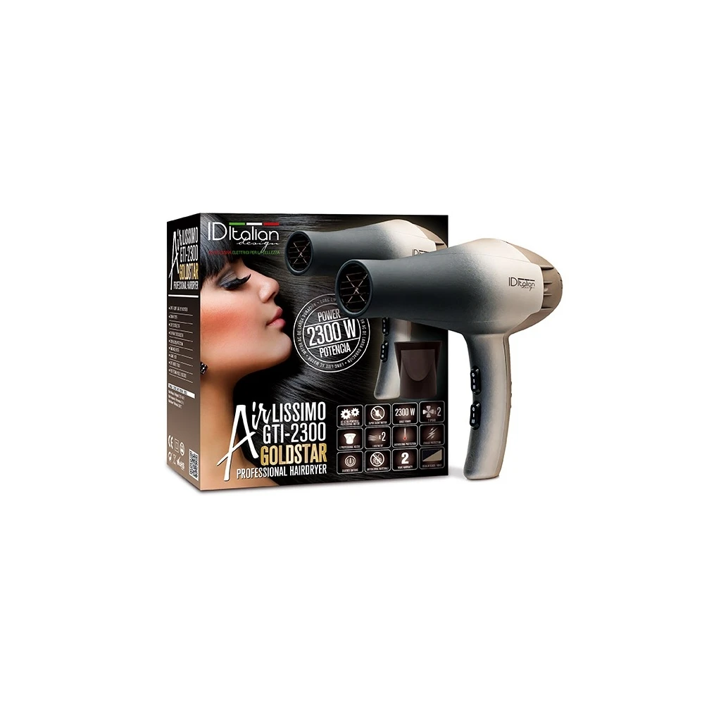 Secador profesional GTI 2300 Airlissimo Gold Star 2300 W