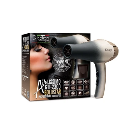 GTI 2300 Airlissimo Gold Star Professional Hair Dryer 2300 W