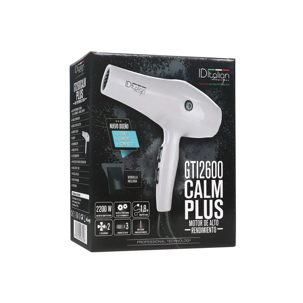 Secador profesional GTI 2600 Calm Plus ID Italian Design
