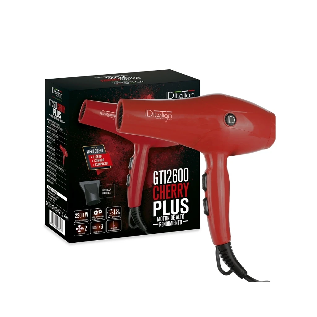 Secador de mano ID Italian Design GTI 2600 Cherry Plus 2200 W