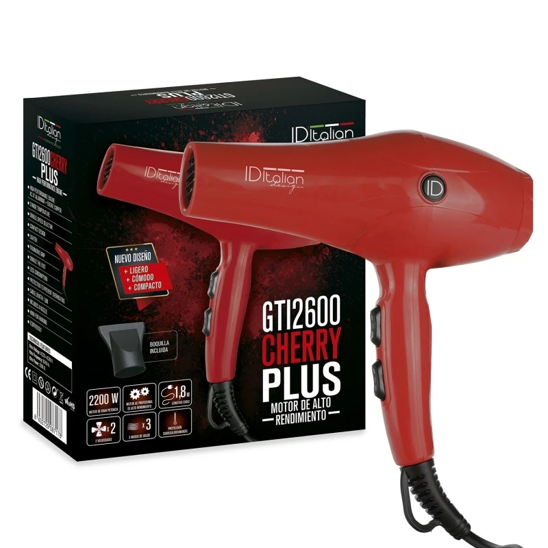 Secador de mão ID Italian Design GTI 2600 Cherry Plus 2200 W
