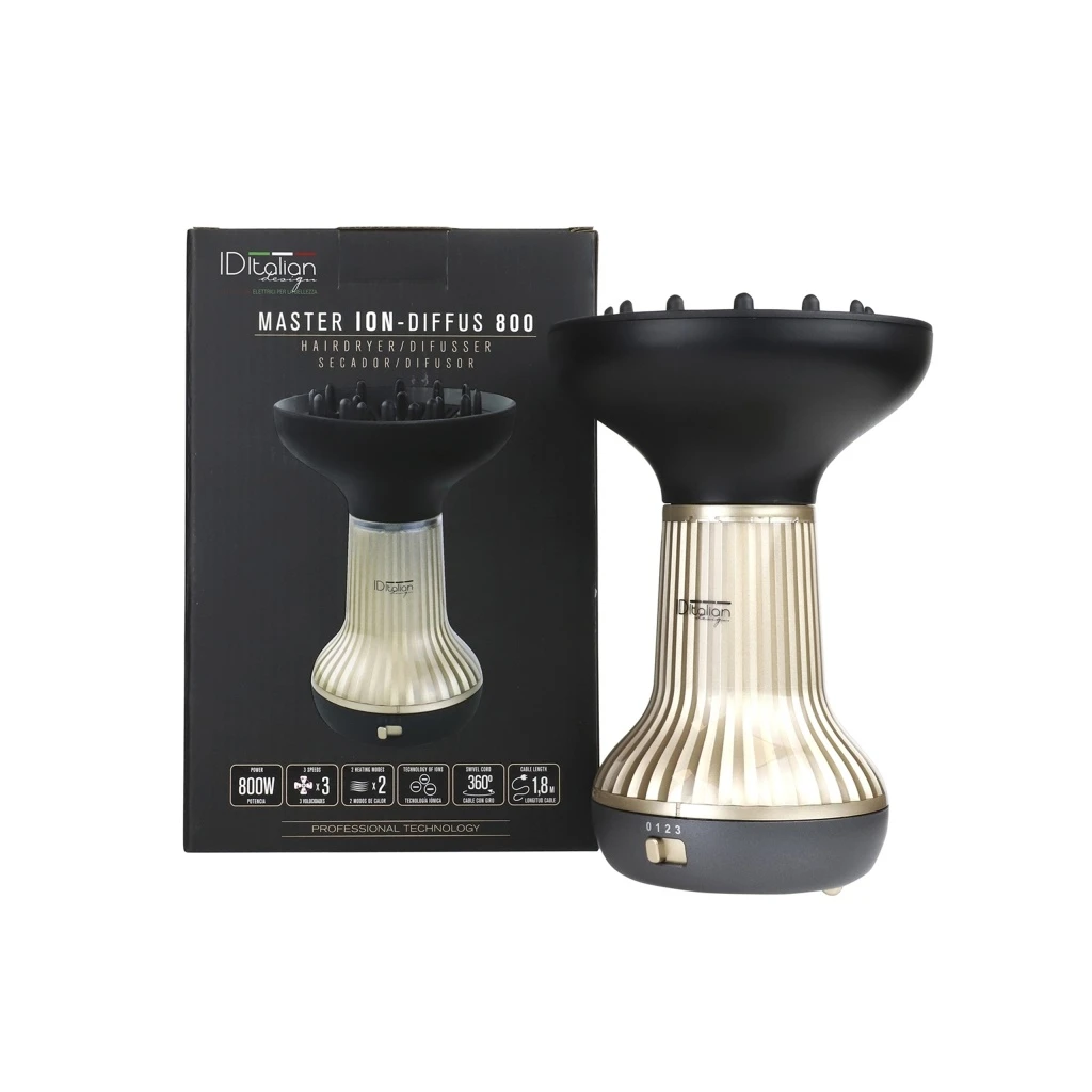 Secador Difusor Curly ID Italian Design Master Ion-Difuss 800