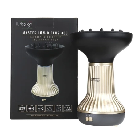 ID Italian Design Curly Diffuser Hair Dryer Master Ion-Difuss 800