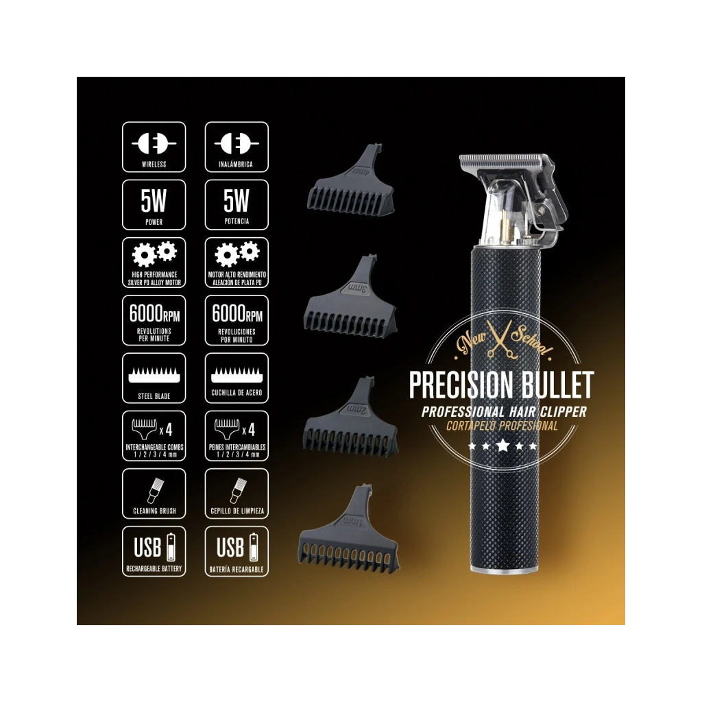 Recortadora inalámbrica Precision Bullet ID Italian Design