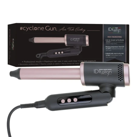 Modelador de Caracóis Cerâmico Dobrável Cyclone Gun Air Tech Curling