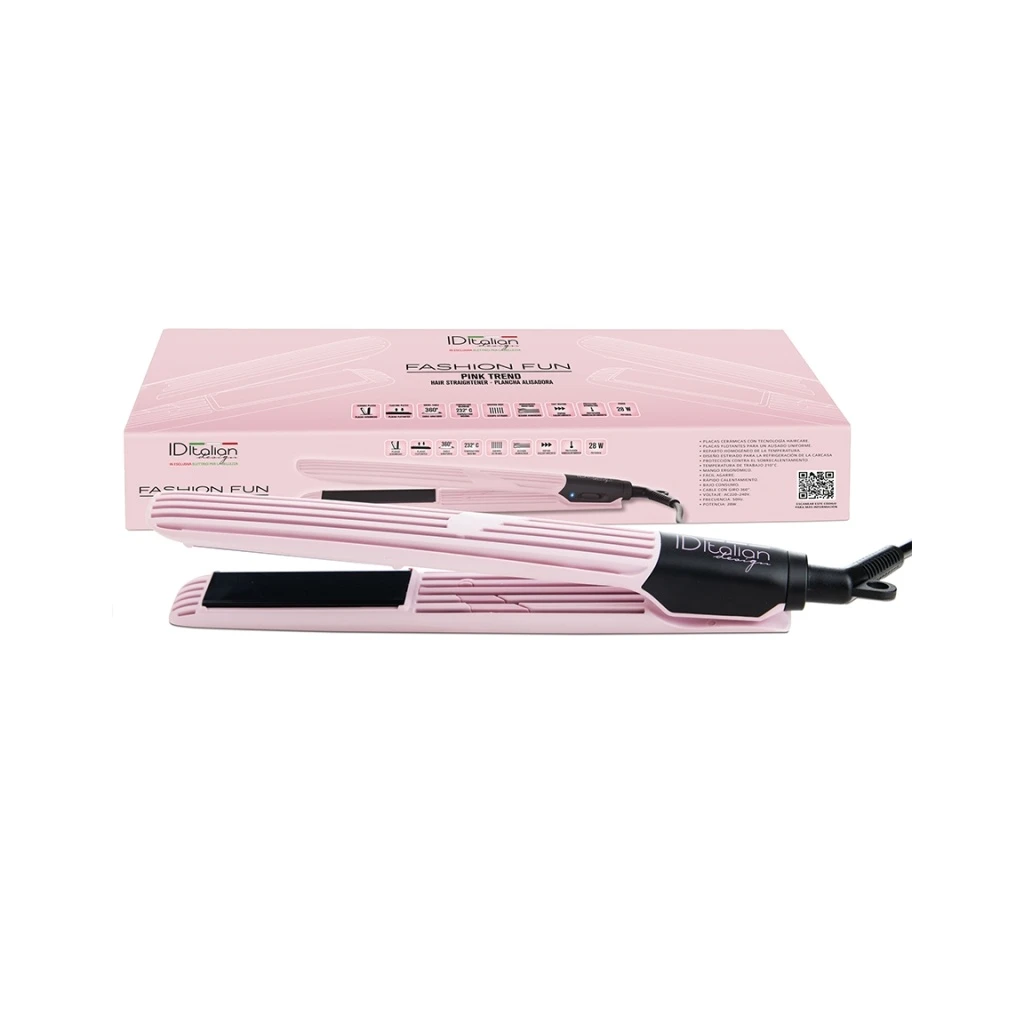 Plancha de pelo Fashion Fun Pink Trend ID Italian Design