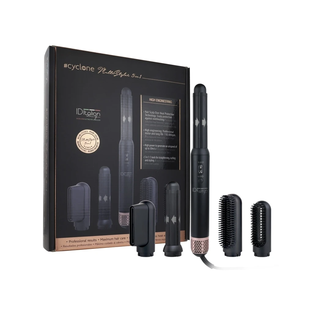 ID Italian Design Cyclone Multi Styler 5 in 1, secador multistyler
