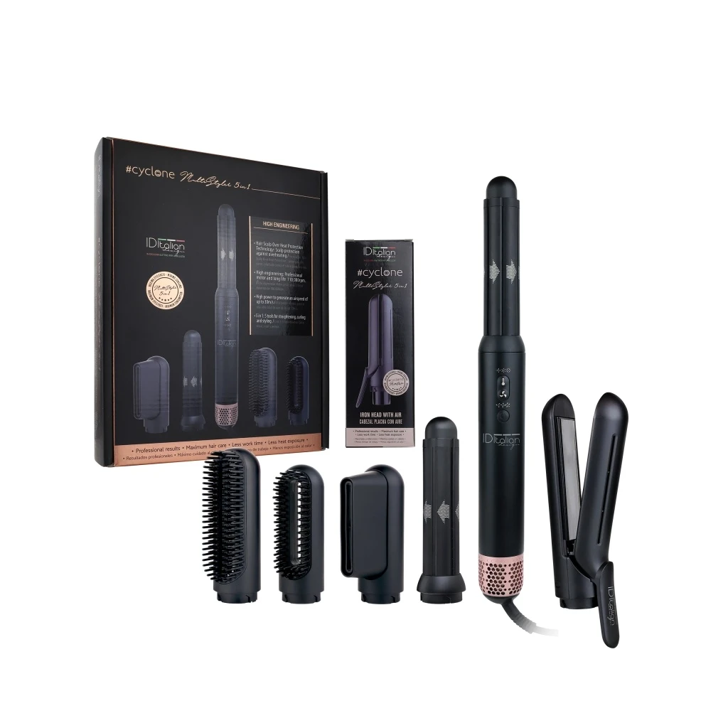 Pack ID Italian Design Cyclone Multi Styler 5 en 1 con plancha de aire