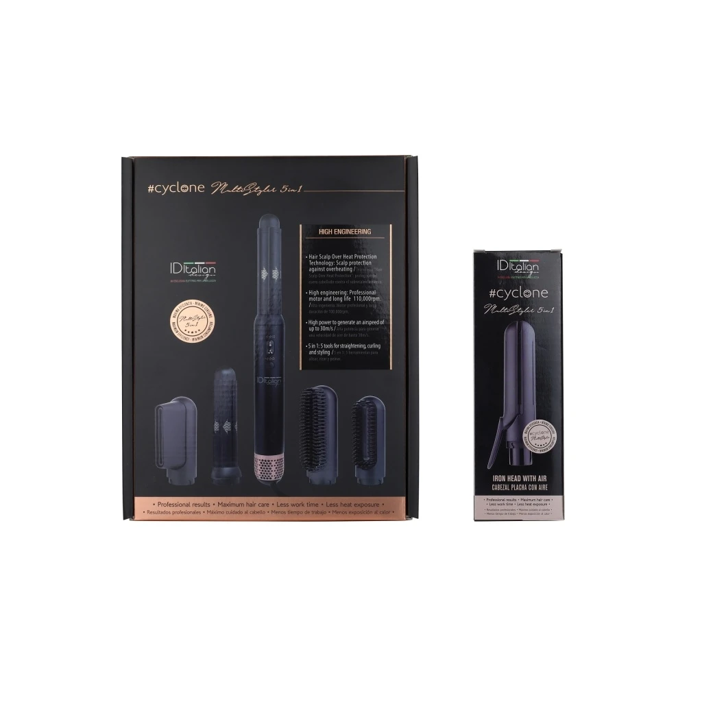 Pack ID Italian Design Cyclone Multi Styler 5 en 1 con plancha de aire