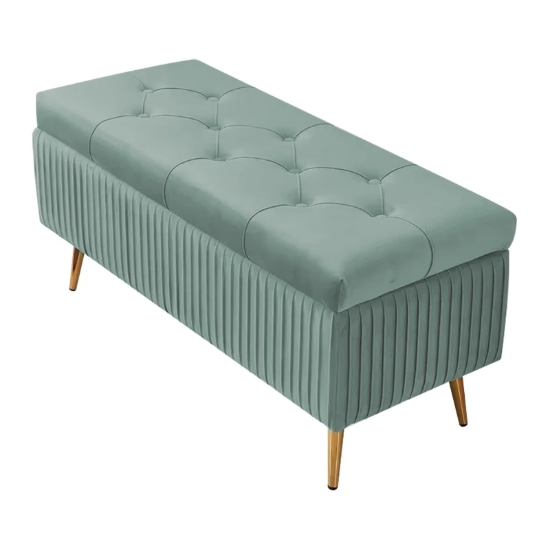 Banc ottoman Helsinki rembourré gris