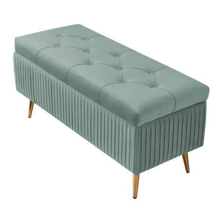 Banco otomano Helsinki tapizado gris