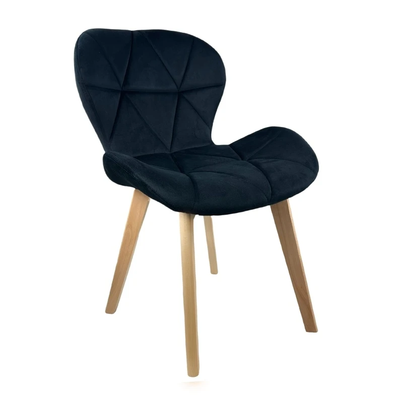 Oslo Black Velvet Chair ID Italian Design