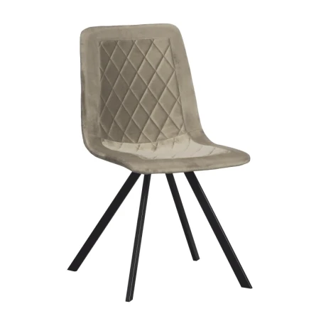 Sedia Hasselt in velluto beige ID Italian Design