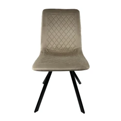 Chaise Hasselt en velours beige ID Italian Design