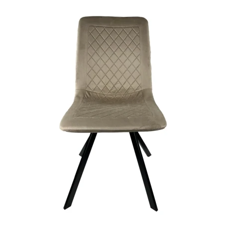 Cadeira Hasselt em veludo bege ID Italian Design