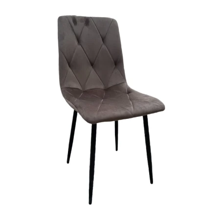Chaise Berna en velours gris ID Italian Design