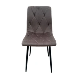Chaise Berna en velours gris ID Italian Design