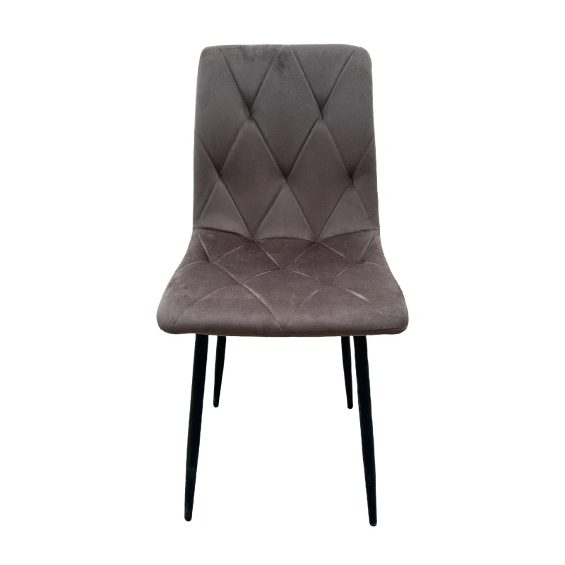 Chaise Berna en velours gris ID Italian Design