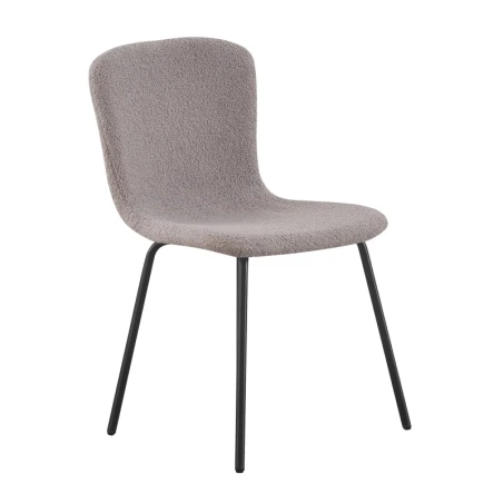 Cadeira Cannes Cinzenta ID Italian Design com estofamento bouclé