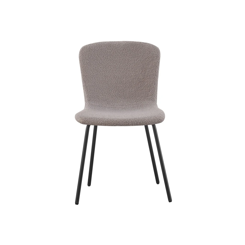 Silla Cannes Gris ID Italian Design con tapizado de rizo