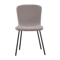 Cannes Grauer Stuhl mit Bouclé-Bezug | ID Italian Design