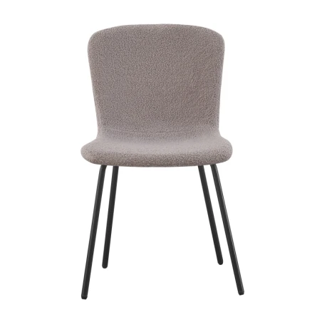 Chaise Cannes Grise ID Italian Design avec revêtement bouclé
