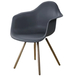 Fauteuil Estocolmo Grey avec accoudoirs | ID Italian Design