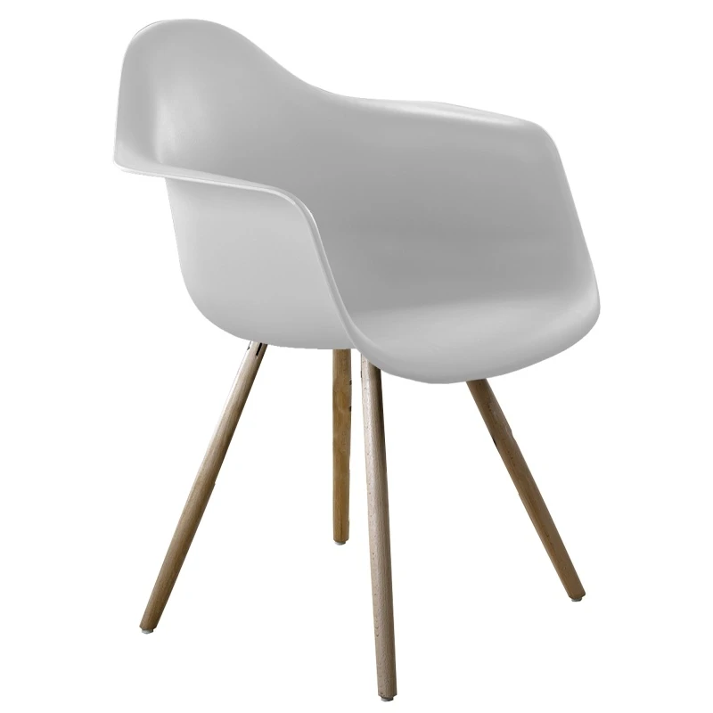 Fauteuil Estocolmo White avec accoudoirs
