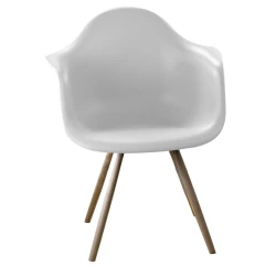 Fauteuil Estocolmo White avec accoudoirs