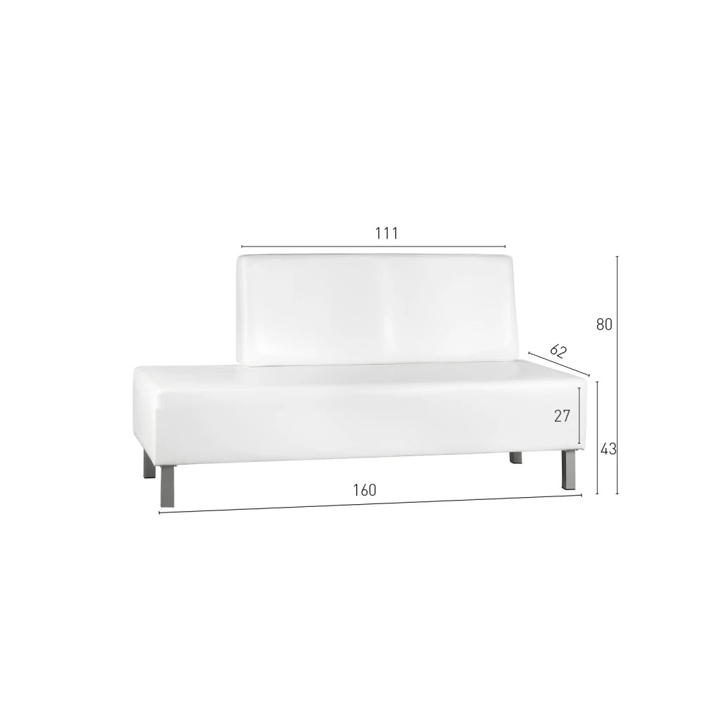 Sofá de espera Da Vinci ID Italian Design