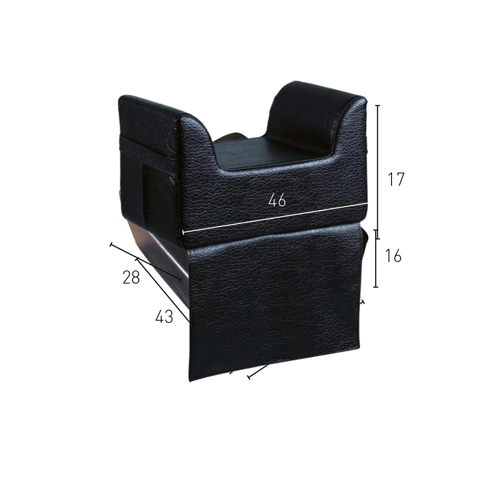 Asiento elevador infantil Bambino Negro para sillón de peluquería