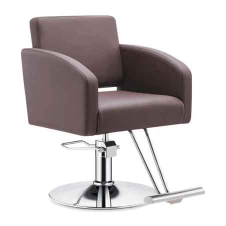 Mattia Chocolate hydraulic styling chair by ID Italian Design