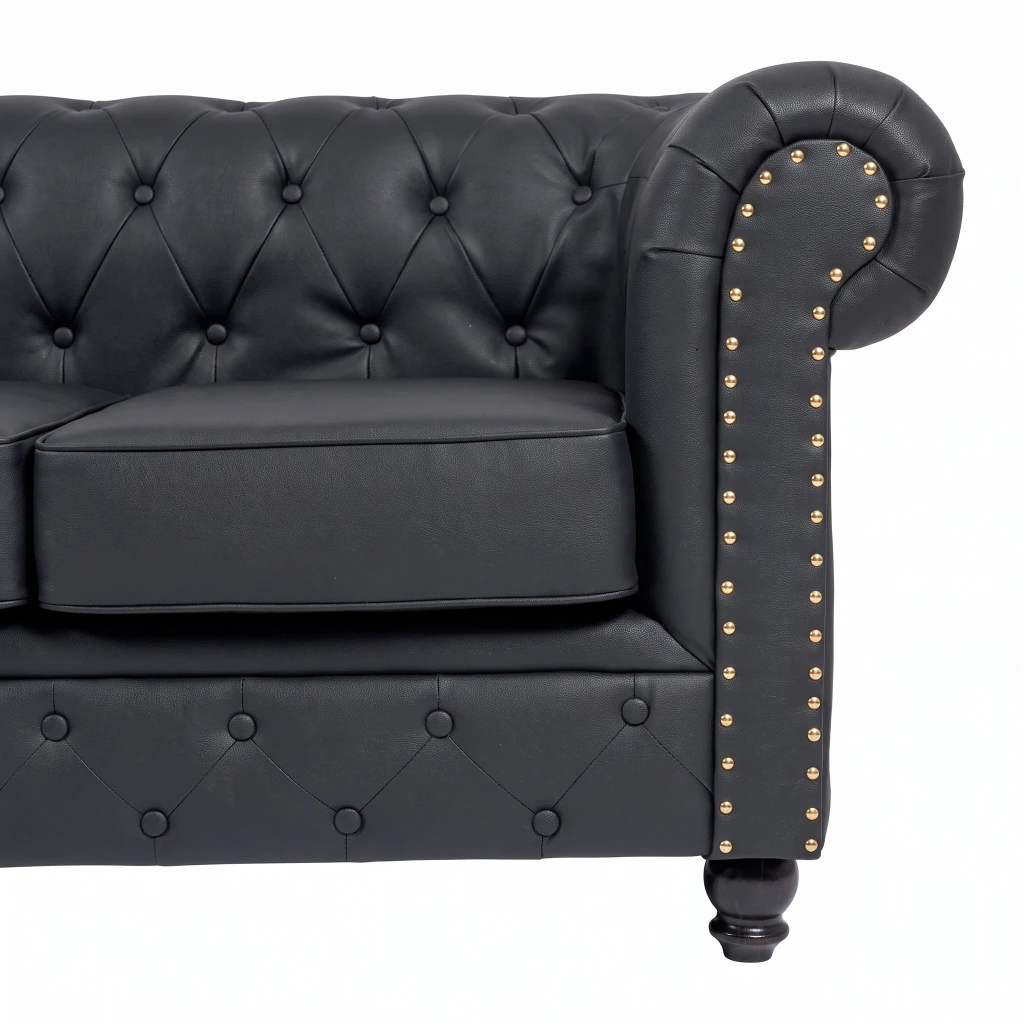 Sofá Chesterfield Repose tapizado capitoné - Weelko