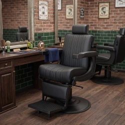 Weelko LEVER Schwarzer Barberstuhl