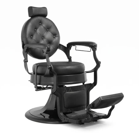 MUDI LARRY BLACK Barberstuhl, schwarz
