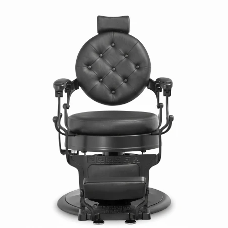 Sillón de barbería MUDI LARRY BLACK negro
