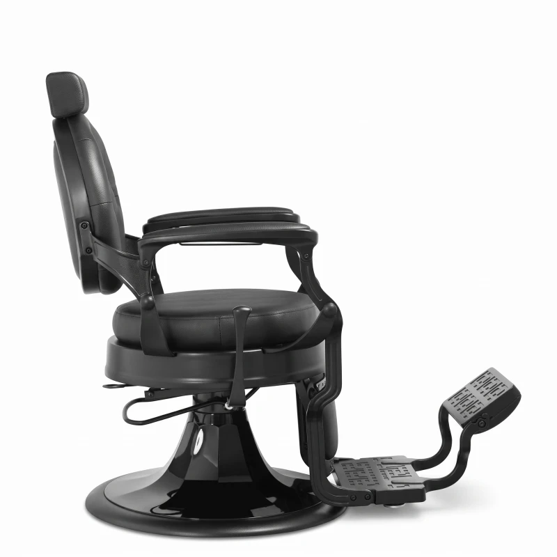 MUDI LARRY BLACK Barberstuhl, schwarz