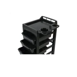 Chariot de coiffure Hope noir 5 tiroirs amovibles Weelko