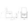 Camillas Spa - Lumina Sillón de pedicura Spá Multifuncional Blanco - Weelko
