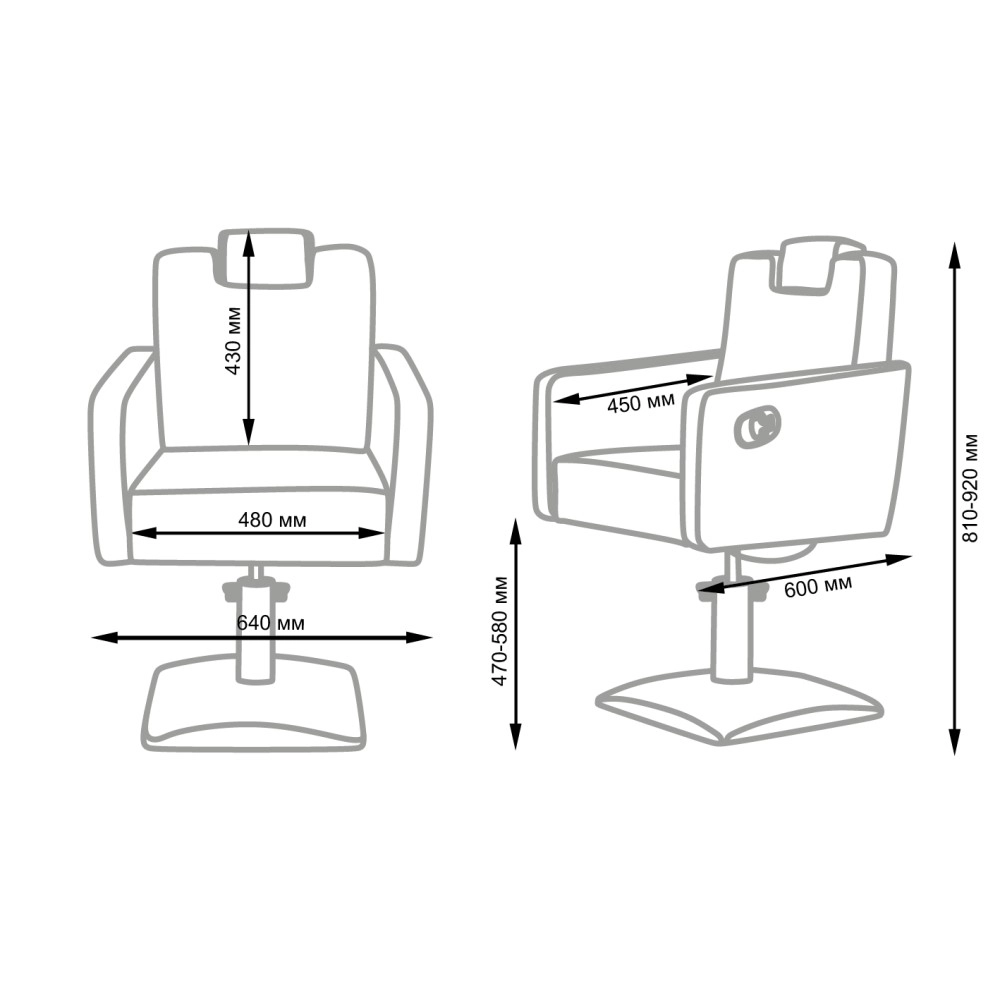 Silla de Corte Peluquería Moderna I-medStetic Premium -I-medStetic Premium -Sillones de corte