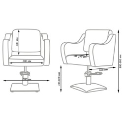 Silla de corte peluquería Frida NeoBeauty - Comodidad y estilo -NeoBeauty -Sillones de corte