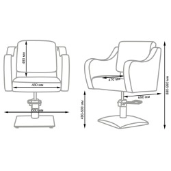 Sedia da taglio Frida - Ergonomica - NeoBeauty -NeoBeauty -sedie di corte
