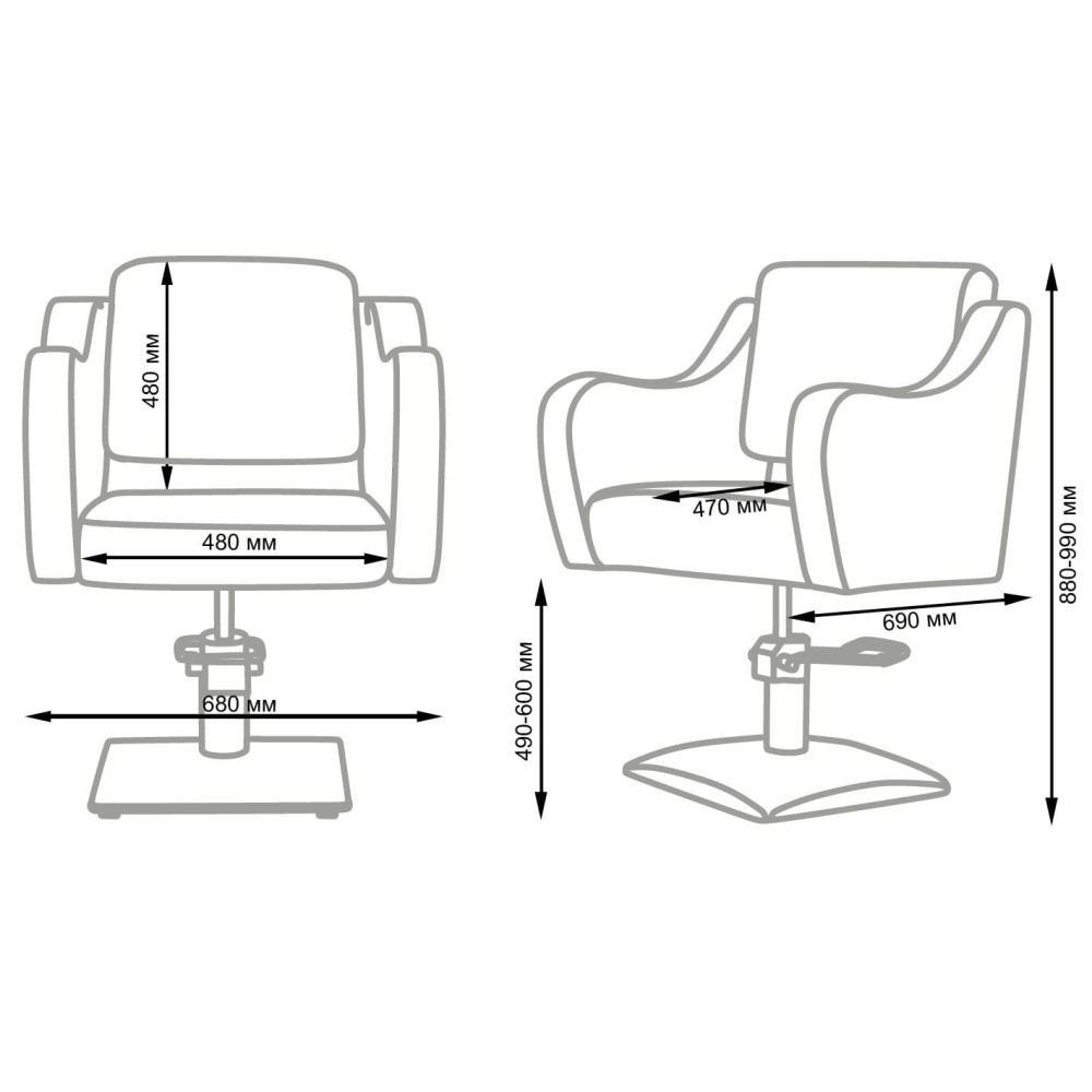 Silla de corte peluquería Frida NeoBeauty - Comodidad y estilo -NeoBeauty -Sillones de corte