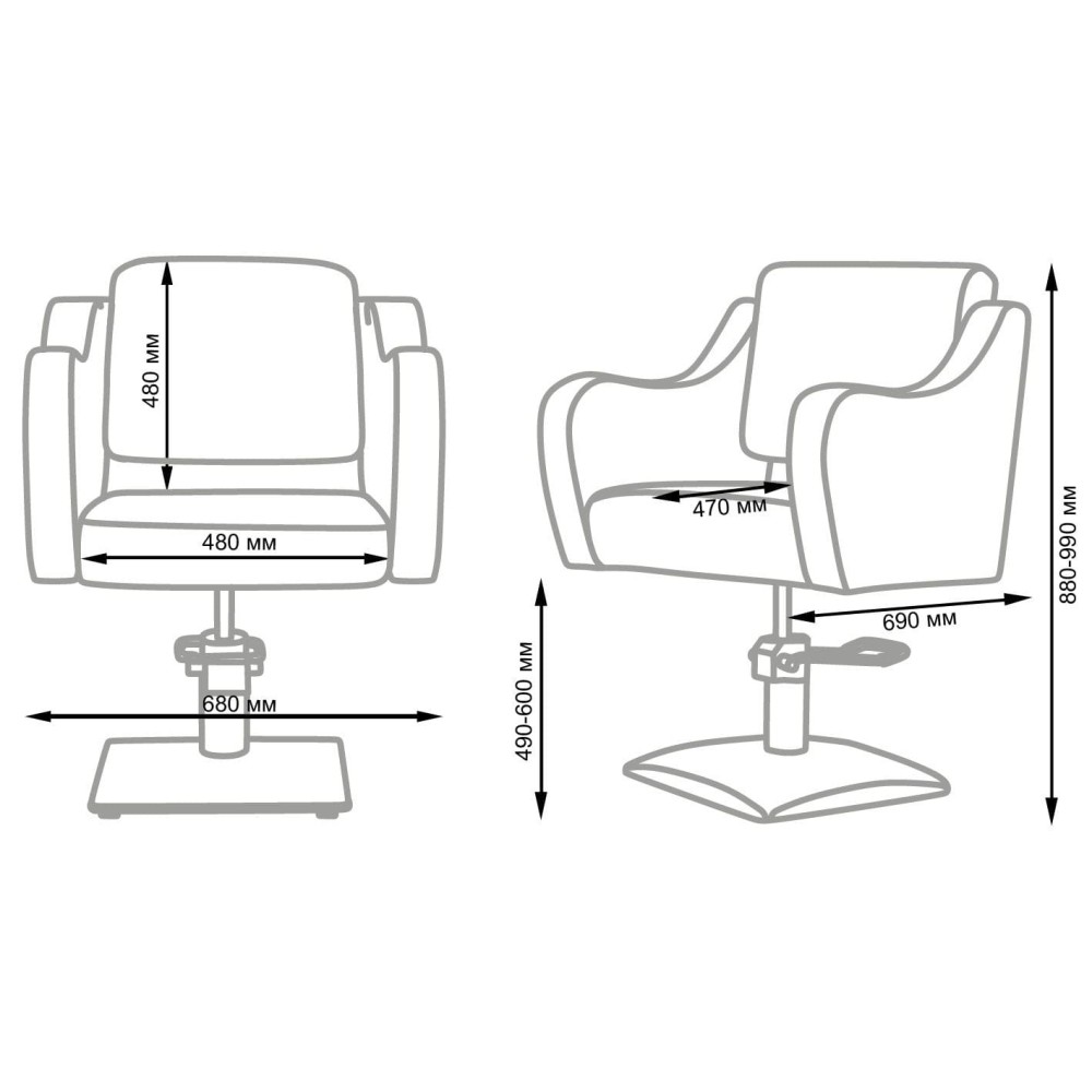 Silla de corte peluquería Frida NeoBeauty - Comodidad y estilo -NeoBeauty -Sillones de corte