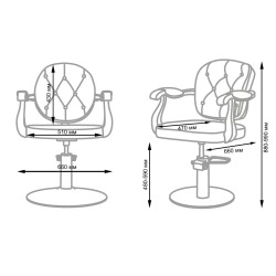 NeoBeauty Nick Court Friseurstuhl -NeoBeauty -Gerichtsstühle