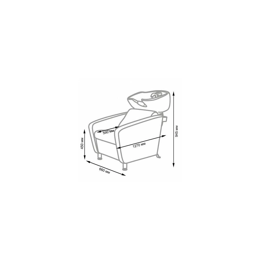 Lavacabezas Cubo Plus tapizado artesanal - NeoBeauty -NeoBeauty -Lavacabezas barbería