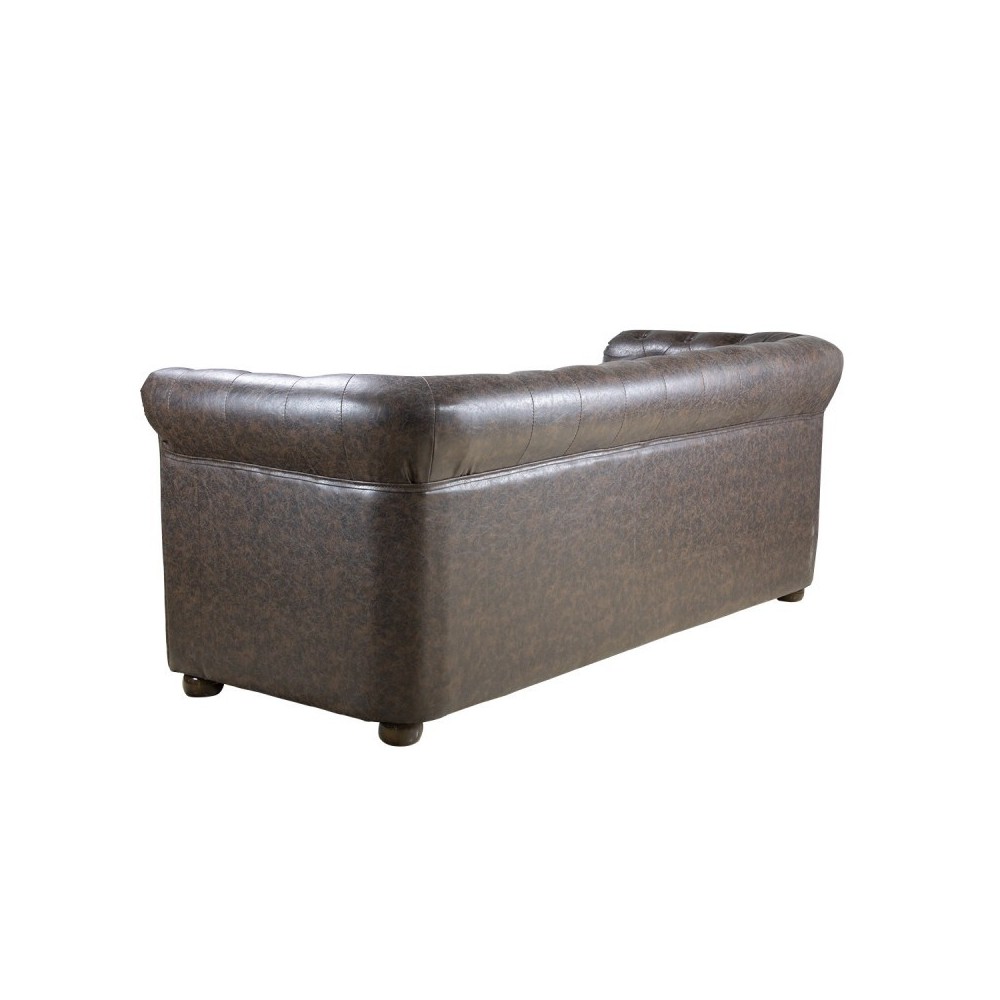Chester Brown 3-Seater Waiting Sofa by I-medStetic Premium: Classic elegance and comfort. -I-medStetic Premium -Waiting chairs