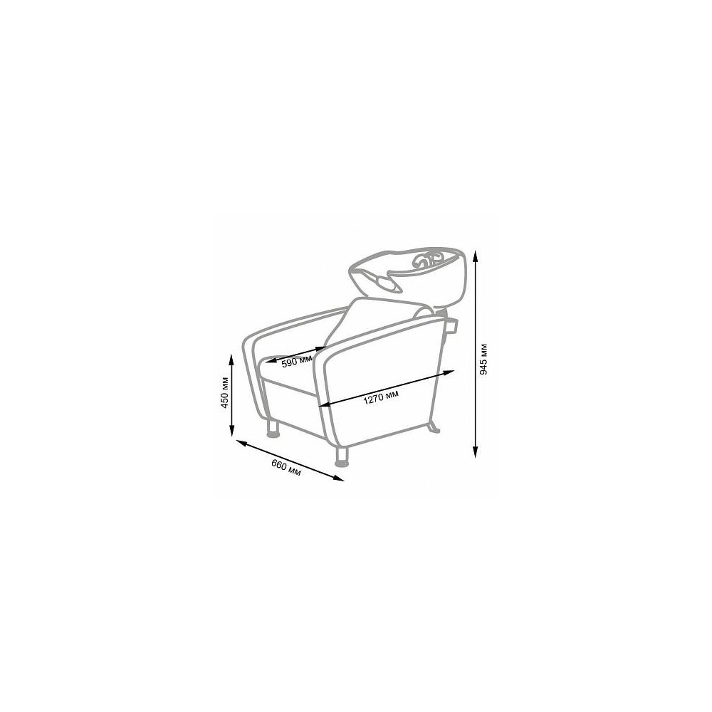 Cubo Basic Washbasin -NeoBeauty -Barbershop wash basin