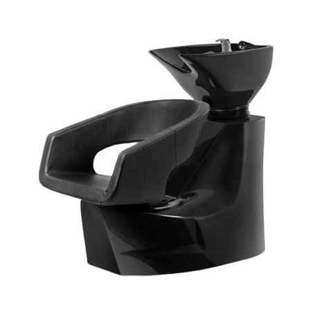 Lavabo Rolls Nero Weelko - Lavabicapelli moderno per saloni di bellezza -Weelko -Lavacapelli per parrucchieri